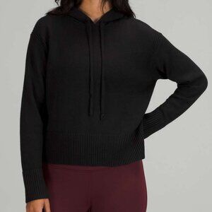 Lululemon Double Knit Sweater Hoodie – NWT – Size M/L Black